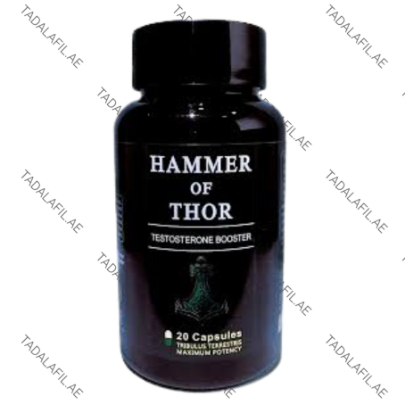 Hammer Of Thor Capsules supplement bottle for male performance and vitality support