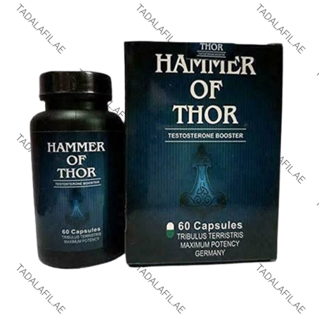 Hammer Of Thor Capsules testosterone booster bottle with retail packaging