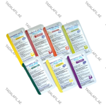 Kamagra Oral Jelly 100mg flavored sachets on white background