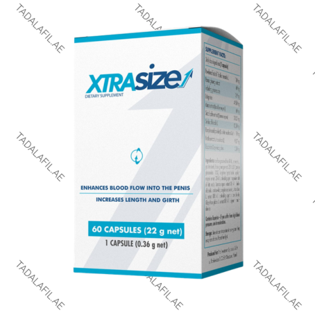 XtraSize Capsules packaging box on white background