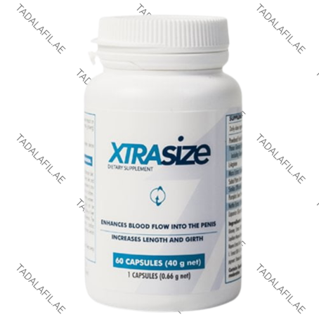 XtraSize Capsules supplement bottle on white background